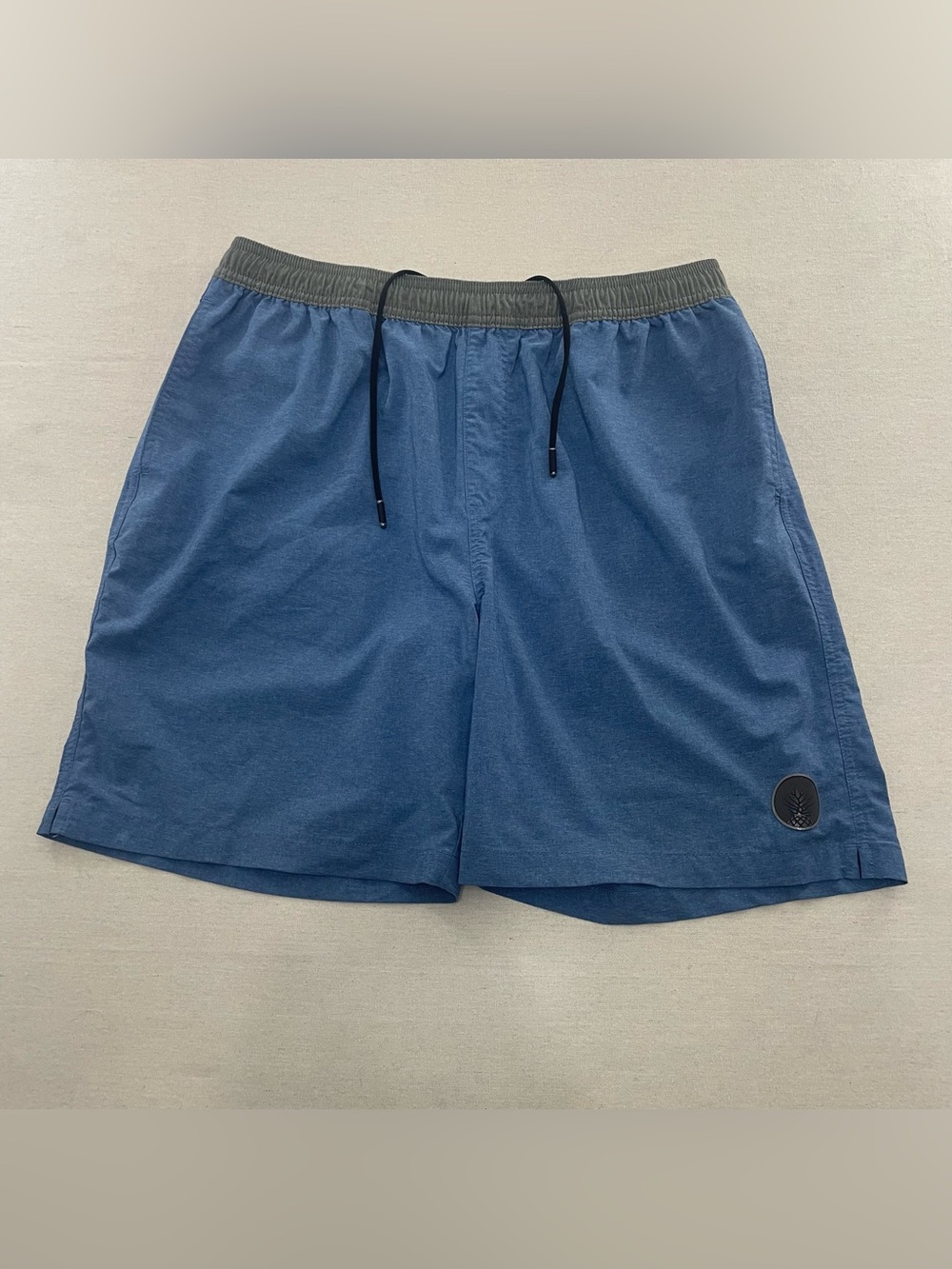 CHUBBIES Men's XL Deep Dive Swim Gym Shorts Blue Elastic Waist 7"